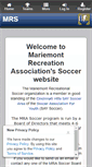 Mobile Screenshot of mariemontsoccer.org